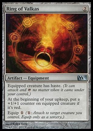 Magic the Gathering: 2013 Core Set (Base Set) card 214 Ring of Valkas