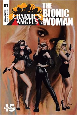 Charlie's Angels vs The Bionic Woman issue 1-C Ron Lesser Cover