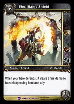 World of Warcraft: Heroes of Azeroth (Base Set) card 299 Skullflame Shield