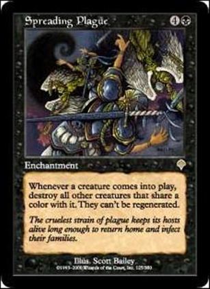 Magic the Gathering: Invasion (Base Set) card 125 Spreading Plaque