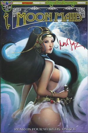 Edgar Rice Burroughs' The Moon Maid: Fear on Four Worlds issue 1-B Mike Wolfer Cover (Signed w/COA) 1/75