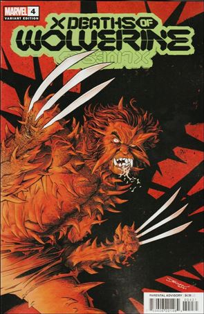 X Deaths of Wolverine issue 4-D Declan Shalvey Cover