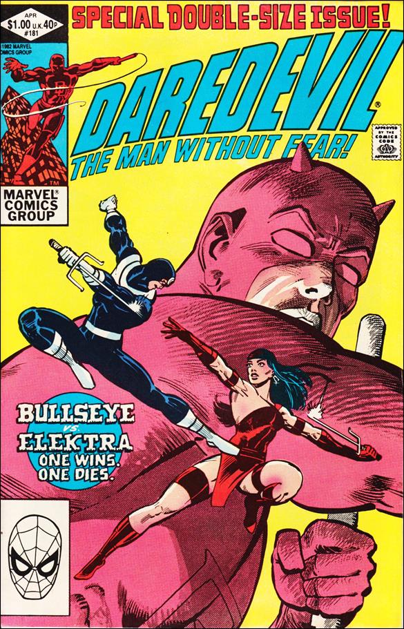 Daredevil 181 A, Apr 1982 Comic Book by Marvel