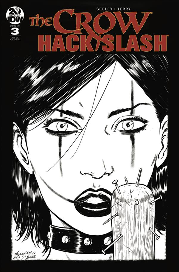 Crow: Hack/Slash issue 3-C Tim Seeley 1:20 Black & White Cover