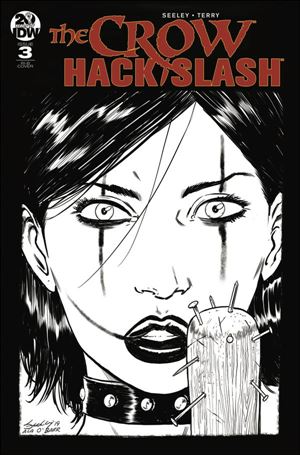Crow: Hack/Slash issue 3-C Tim Seeley 1:20 Black & White Cover