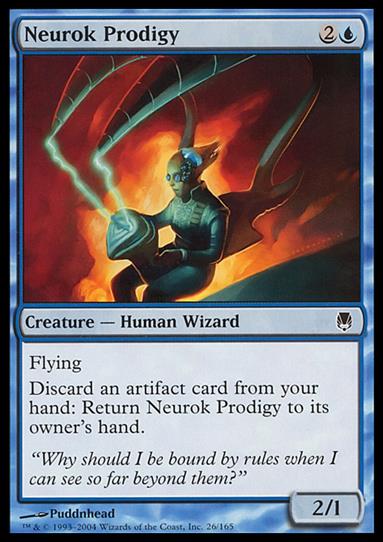 Magic the Gathering: Darksteel (Base Set) card 26 Neurok Prodigy