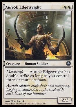 Magic the Gathering: Scars of Mirrodin (Base Set) card 3 Auriok Edgewright
