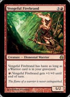 Magic the Gathering: Morningtide (Base Set) card 111 Vengeful Firebrand