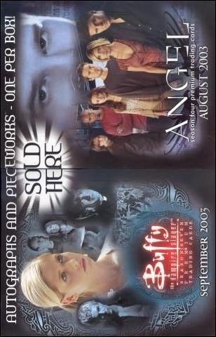 Buffy the Vampire Slayer: Season Seven card 7 Sell Sheet Half Buffy Half Angel