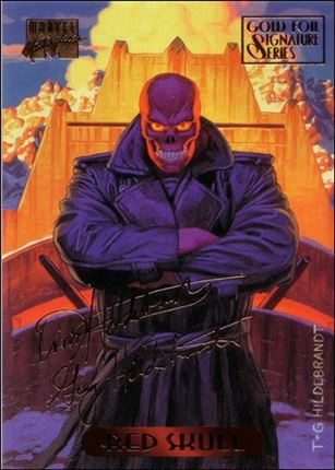 1994 Marvel Masterpieces (Gold-Foil Signature Parallel Base Set) card 99 Red Skull