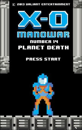 X-O Manowar (2012)  issue 14-B Matthew Waite 8-Bit Cover