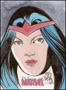 Women of Marvel (SketchaFEX Subset) card EW Edde Wagner 1/400