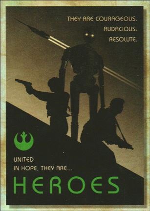 Star Wars Galaxy 2018 (Rogue One Propaganda Subset) card RP-8 Heroes