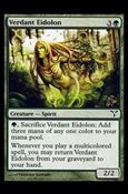 Magic the Gathering: Dissension (Base Set) card 100 Verdant Eidolon