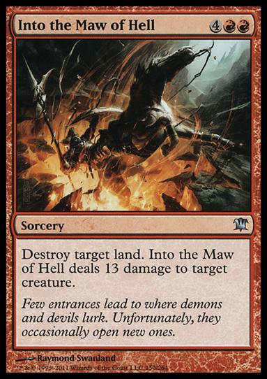Magic the Gathering: Innistrad (Base Set) card 150 Into the Maw of Hell