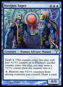 Magic the Gathering: Dissension (Base Set) card 27 Novijen Sages