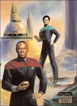 Star Trek Master Series: Series 2 (Crew Triptych Subset) card F7 The Crew of Deep Space Nine Card 1 of 3