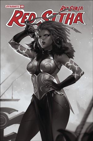 Red Sonja: Red Sitha issue 1-K Leirix Li 1:11 Black & White Cover
