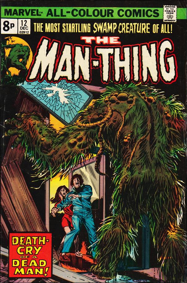 Man-Thing (1974) issue 12-B UK Price Cover