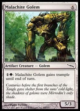 Magic the Gathering: Mirrodin (Base Set) card 202 Malachite Golem