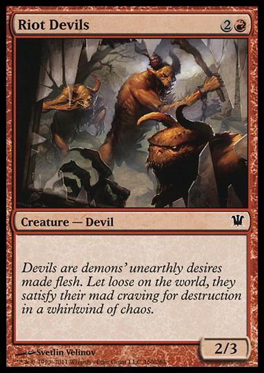 Magic the Gathering: Innistrad (Base Set) card 160 Riot Devils