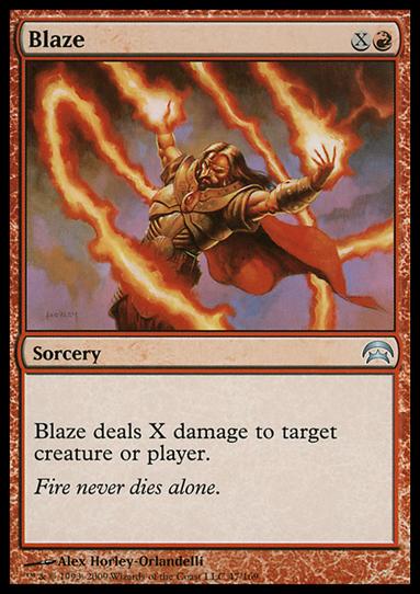 Magic the Gathering: Planechase (Base Set) card 47 Blaze
