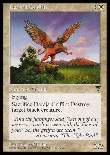 Magic the Gathering: Visions (Base Set) card 2 Daraja Griffin