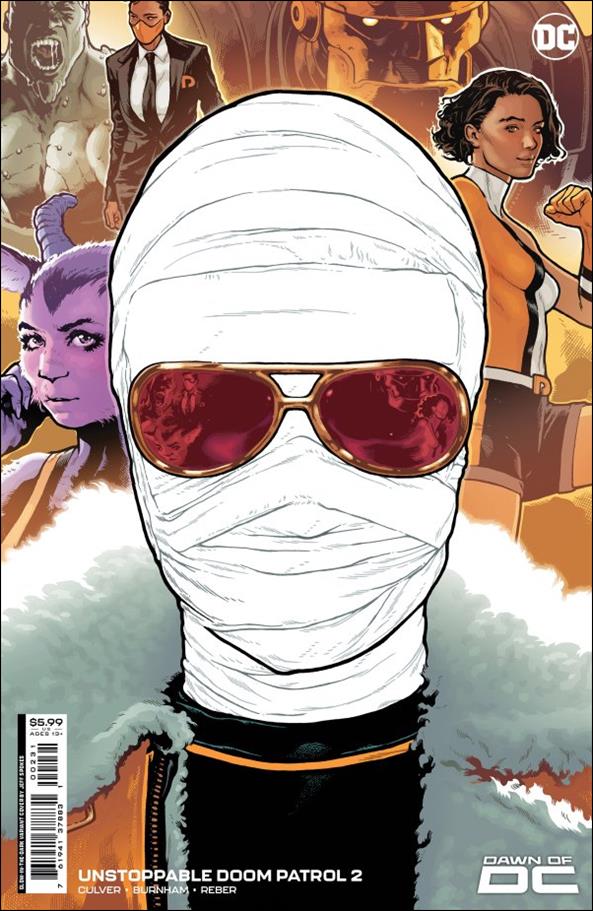 Unstoppable Doom Patrol issue 2-C Jeff Spokes Glow-in-the-Dark Cardstock Cover