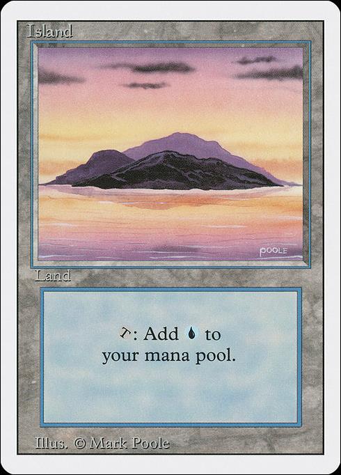 Magic the Gathering: Revised (Base Set) card 293-B Island