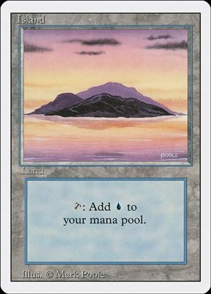 Magic the Gathering: Revised (Base Set) card 293-B Island