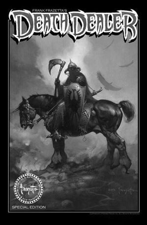 Frank Frazetta's Death Dealer Black and White Special Edition Cover Image 1