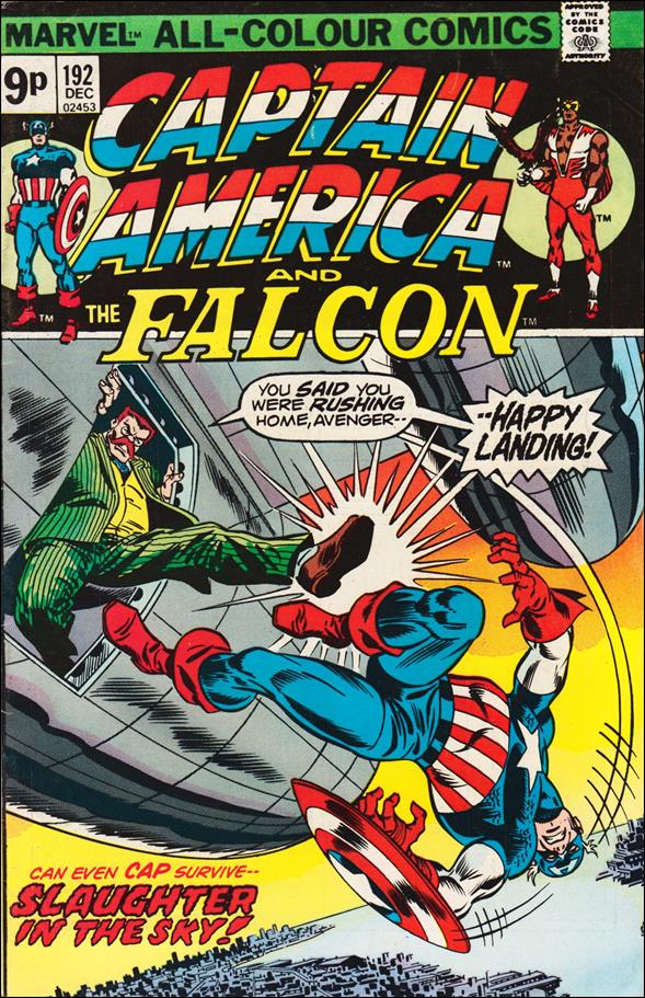 Captain America (1968) issue 192-B UK Price Cover