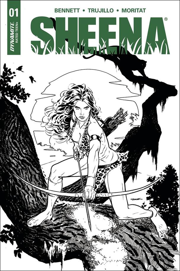 Sheena: Queen of the Jungle (2017) issue 1-G Ryan Sook 1:20 Black and White Cover