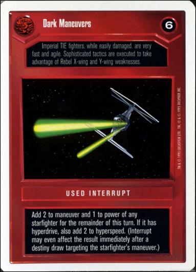 Star Wars: Premiere Unlimited (Base Set) card 107 Dark Maneuvers