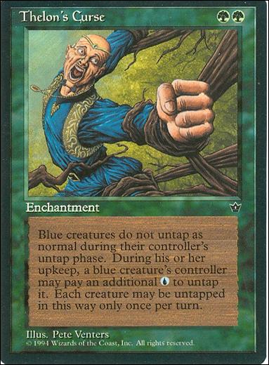 Magic the Gathering: Fallen Empires (Base Set) card 79 Thelon's Curse