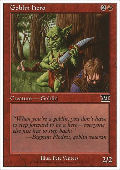 Magic the Gathering: 6th Edition (Base Set) card 184 Goblin Hero