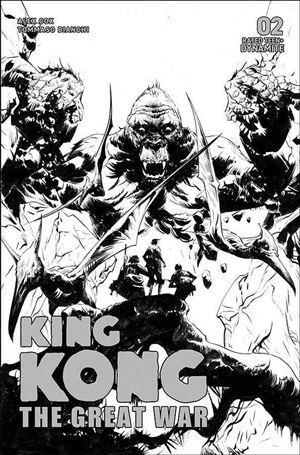 Kong: The Great War issue 2-D Jae Lee B&W Cover