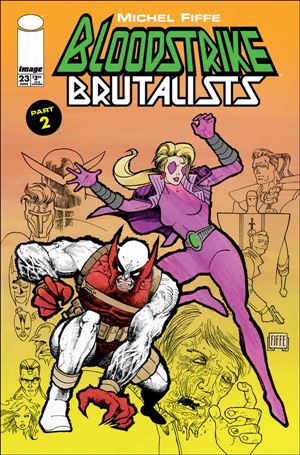 Bloodstrike (1993) issue 23 Michel Fiffe Cover