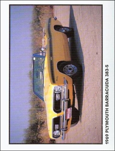 Muscle Cars (Base Set) card 16 1969 Plymouth Barracuda 383-S