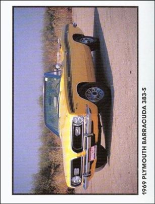 Muscle Cars (Base Set) card 16 1969 Plymouth Barracuda 383-S