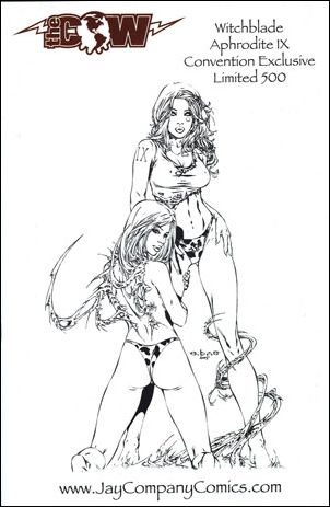 Witchblade (1995) issue 18-H Jay Company "e.Bas" B&W Convention Cover 1/500