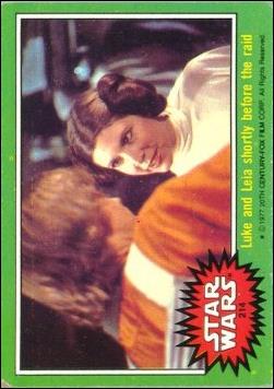 Star Wars: Series 4 (Base Set) card 214 Luke and Leia shortly before the raid