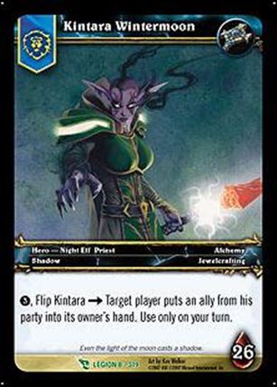 World of Warcraft: March of the Legion (Oversized Hero Subset) card 8 Kintara Wintermoon