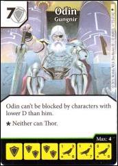 Marvel Dice Masters Age of Ultron  card 93 Odin: Gungnir
