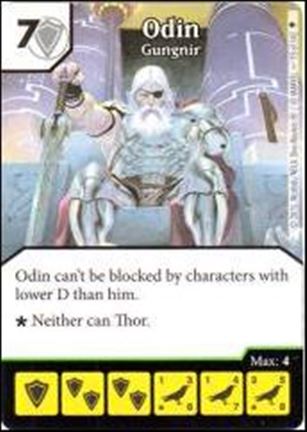 Marvel Dice Masters Age of Ultron  card 93 Odin: Gungnir