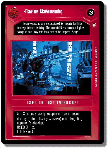 Star Wars: Special Edition Limited (Base Set) card 104 Flawless Marksmanship