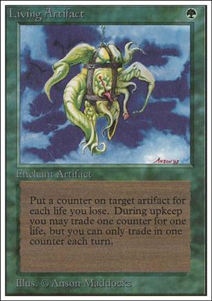 Magic the Gathering: Unlimited (Base Set) card 209 Living Artifact