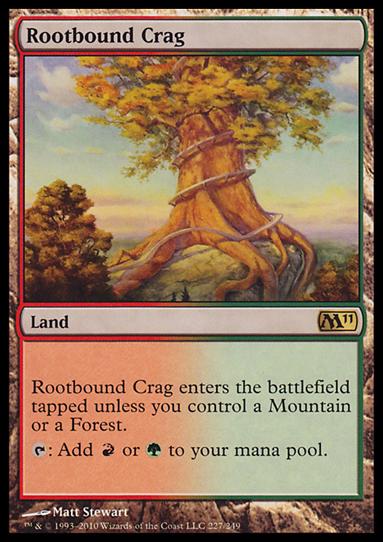 Magic the Gathering: 2011 Core Set (Base Set) card 227 Rootbound Crag