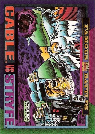 Marvel Universe: Series 4 (Base Set) card 146 Cable vs Stryfe