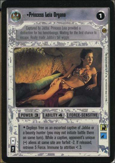 Star Wars: Jabba's Palace Limited (Promo) card 1 Princess Leia Organa